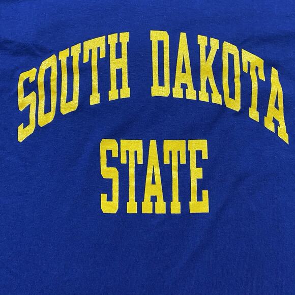 Vintage Champion SDSU South Dakota State Reversible Tee 70s Medium USA - Picture 8 of 15